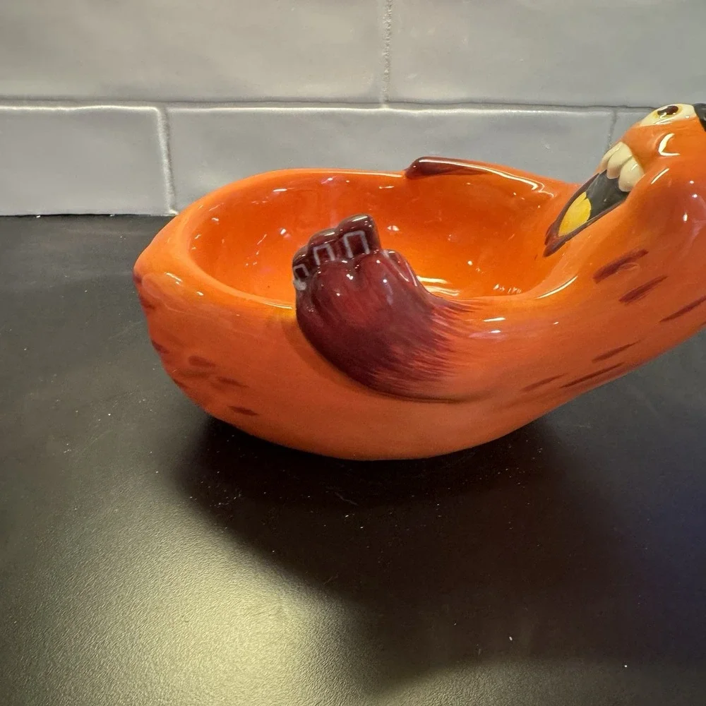 Ceramic Candy Bowl Target 2009 Monster Madness Orange One‎ Eyed Chocolate Eating